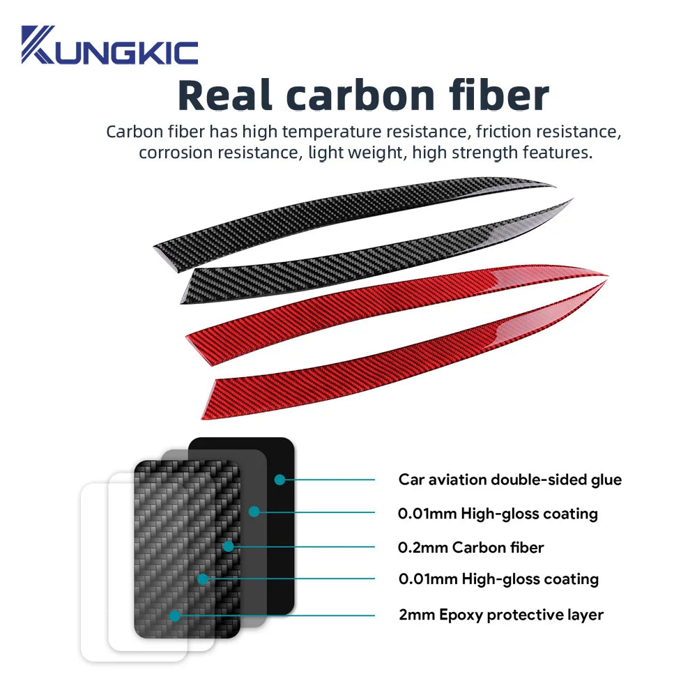 Real Soft Carbon Fiber Sticker For Mazda 3 Axela BP 2019 202