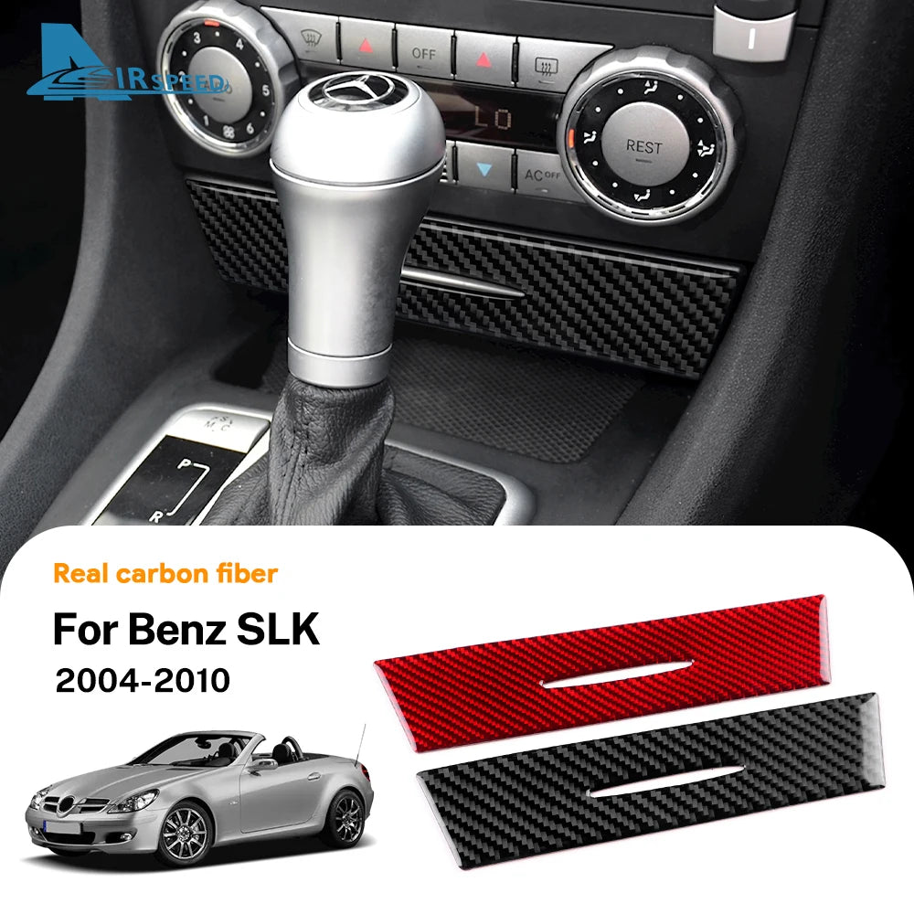 Real Soft Carbon Fiber Trim Sticker For Mercedes Benz SLK R1