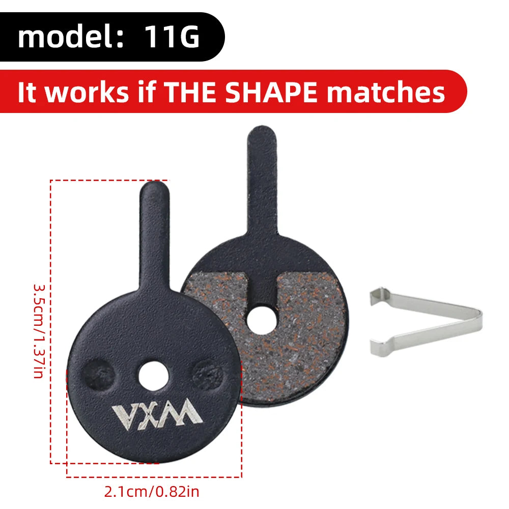 VXM Bicycle Hydraulic Disc Brake Pads MTB Bike Semi-Metal Road Cycling Wear Resistant Quiet Durable Brake Pad Part Accessories