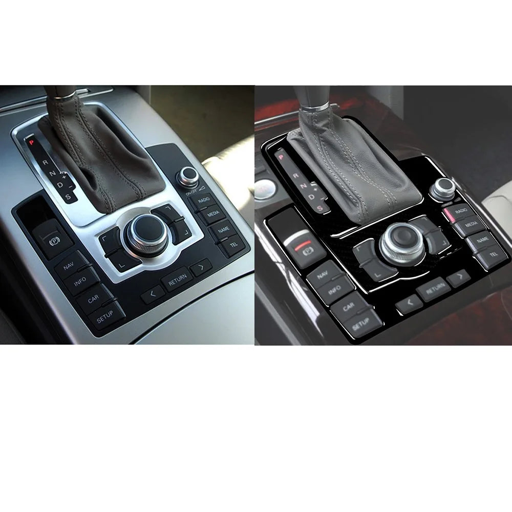 For Audi A6 S6 C6 2005-2011 Piano Black Centre Gear Shift tr