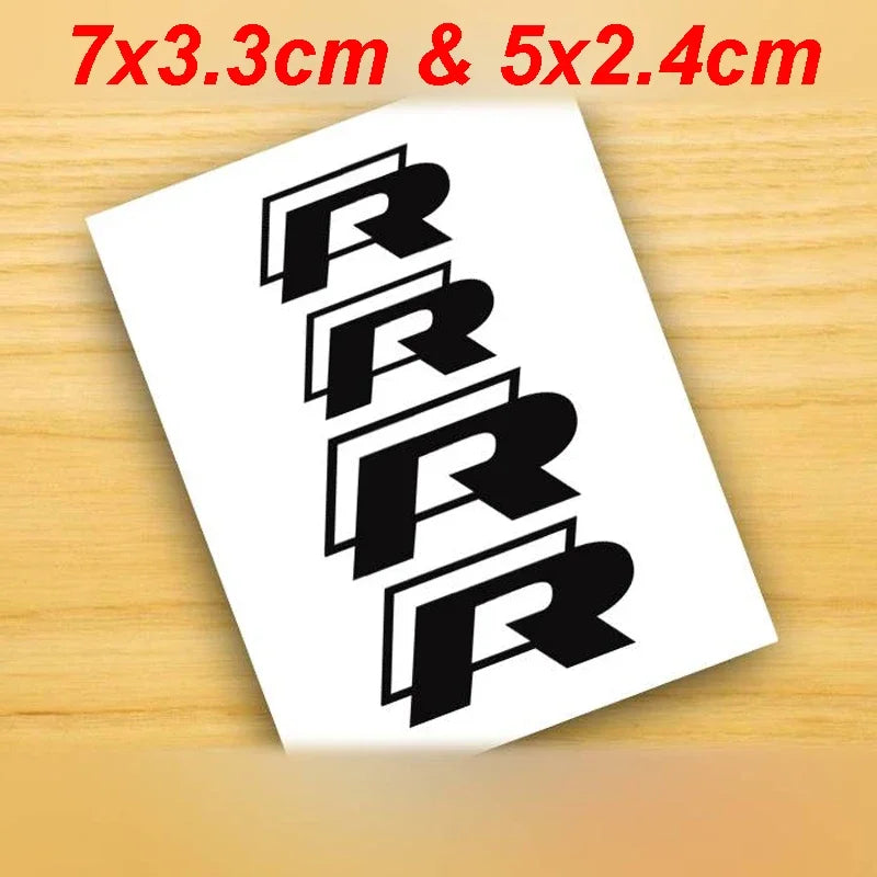 4pcs Car Caliper Sticker Tire Brake Cover Waterproof Film Body Decals for Rline R Line Golf 3 5 7 Polo Passat GTI