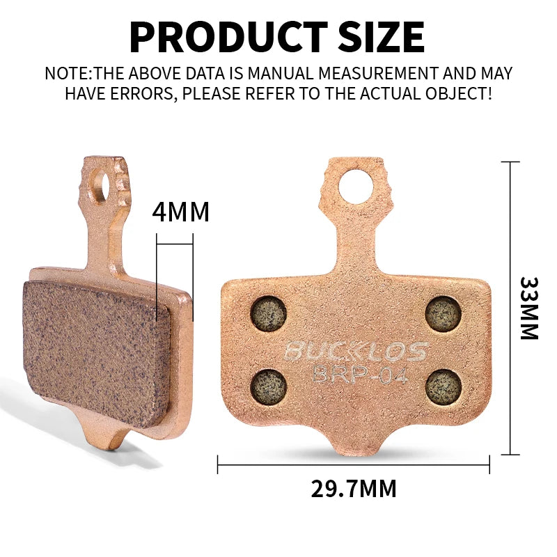 BUCKLOS Bike Disc Brake Pads for SRAM Avid MTB Road Bicycle 