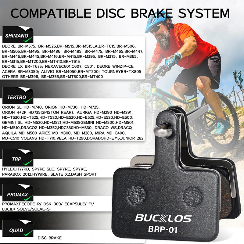 BUCKLOS CERAMIC Disc Brake Pads for Shimano B01S B03S B05S B