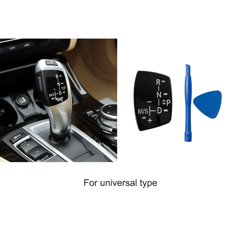 For BMW 5 series LHD RHD E70 E71 Gear Shifter Lever Cover Trim Carbon Fiber Shift Knob Panel 2008-2014 Interior Accessories