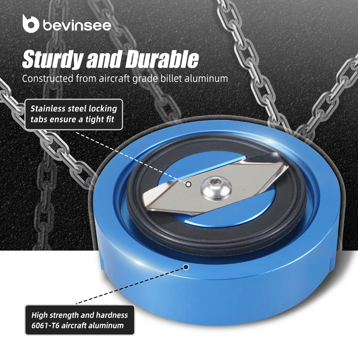 BEVINSEE Engine Oil Filler Cap For BMW E90 E92 E91 E93 E46 F