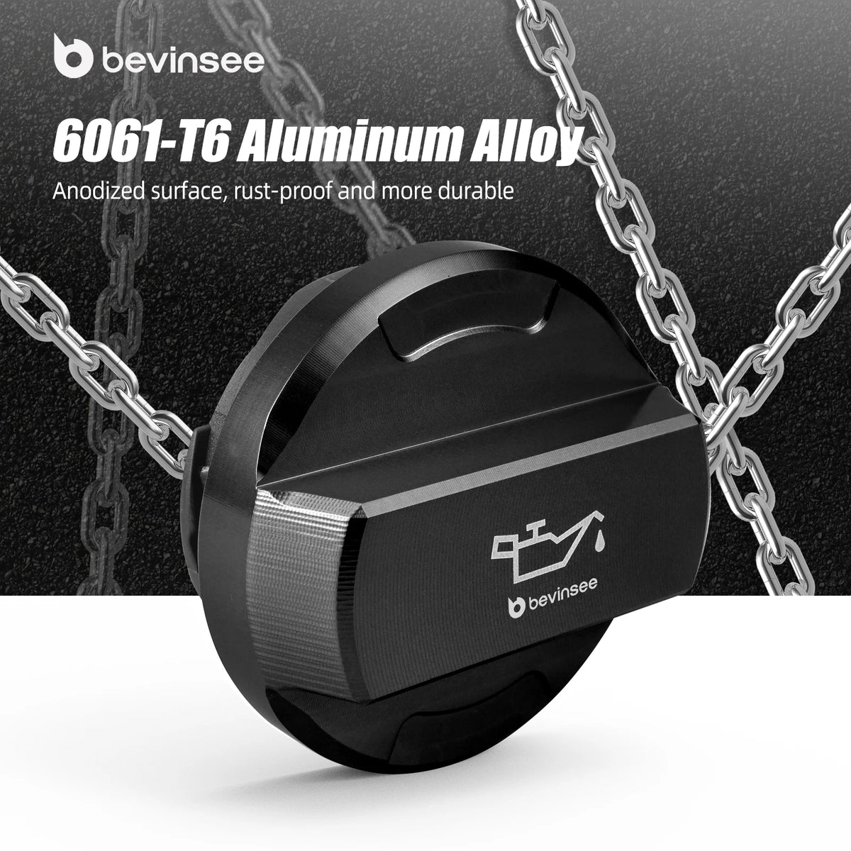 BEVINSEE Engine Oil Filler Cap for Audi A1 A3 S3 RS3 TTS TTR