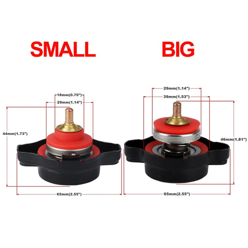 1.8 Bar High Pressure Radiator Cap 25.6Psi With Temperature 