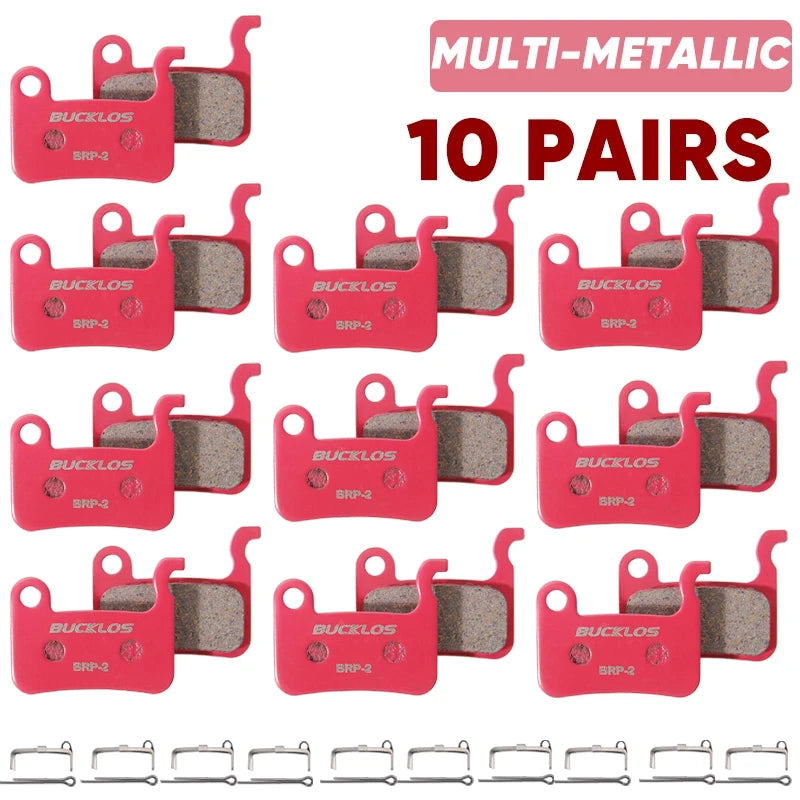 BUCKLOS Bicycle Hydraulic Disc Brake Pads for M535 Metallic Brake Pads Metal Road Mountain Bike Brake Pads fit A01S M06S M07S