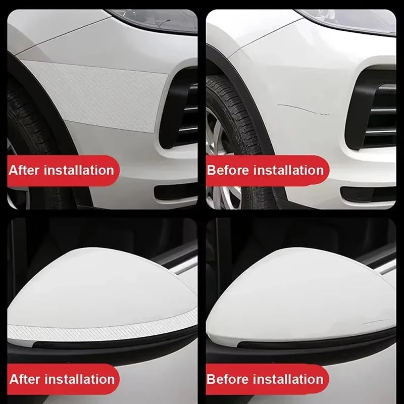 Transparent Carbon Fiber Car Threshold Portector Moulding St