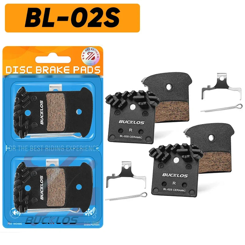 BUCKLOS Ceramic Hydraulic Brake Pads Heat Dissipation Bicycle Disc Brake Pad Road Mountain Bike Brake Pads for SHIMANO J05A L05A