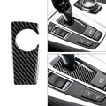 Carbon Fiber Car Gear Shift Panel Cover Trim Stickers Decora