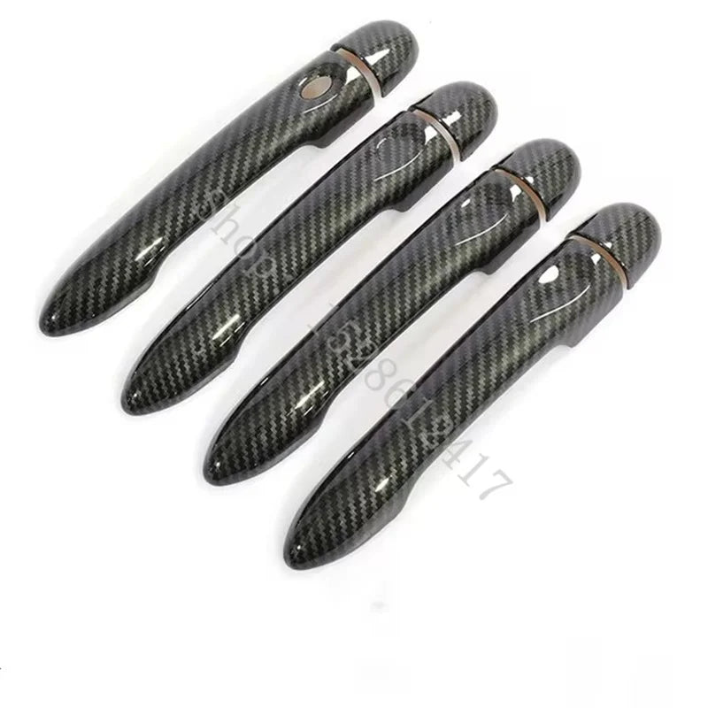 For Renault Megane 3 MK3 III 2008 2009 2015 ABS Carbon fiber pattern Handle Cover Trim Accessories Stickers Car Accessories