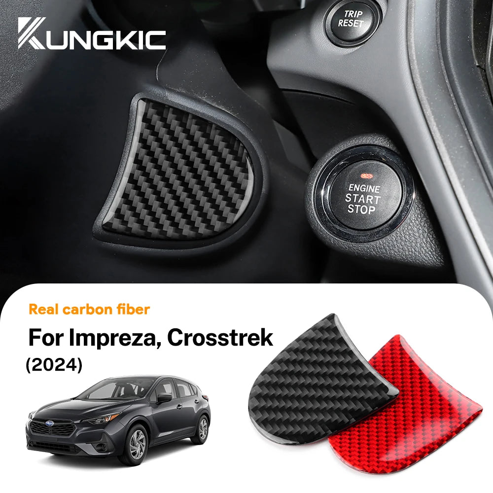 Real Soft Carbon Fiber Sticker For Subaru Crosstrek 2024 Imp