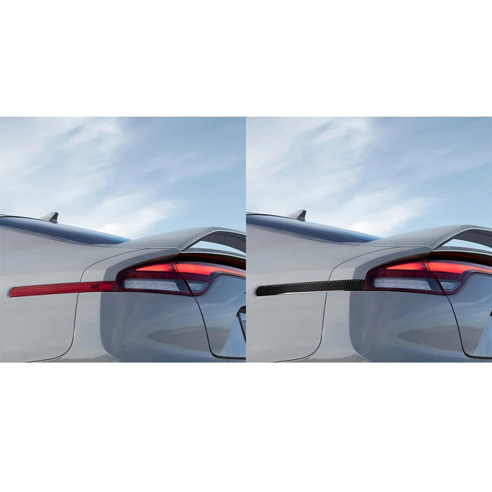 For Kia Stinger 2018-2023 Carbon Fiber Rear Light Emblems Si