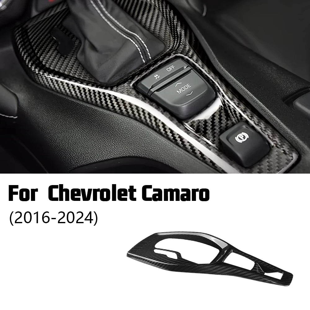 Real Carbon Fiber for Chevrolet Camaro 2016 2017 2018 2019 2020 2021 2022 2023 Car Interior Trim Red Black Accessories Sticker
