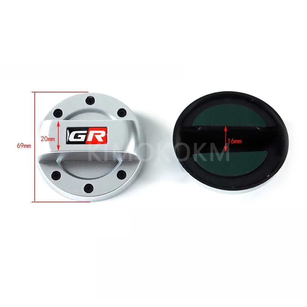 1pcs Aluminium Car Engine Oil Cap For JDM Style Emblem Oil T
