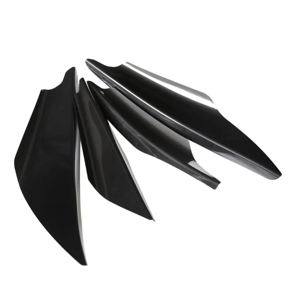 4Pcs Universal Car Front Bumpers Spoilers Set scratch strip 