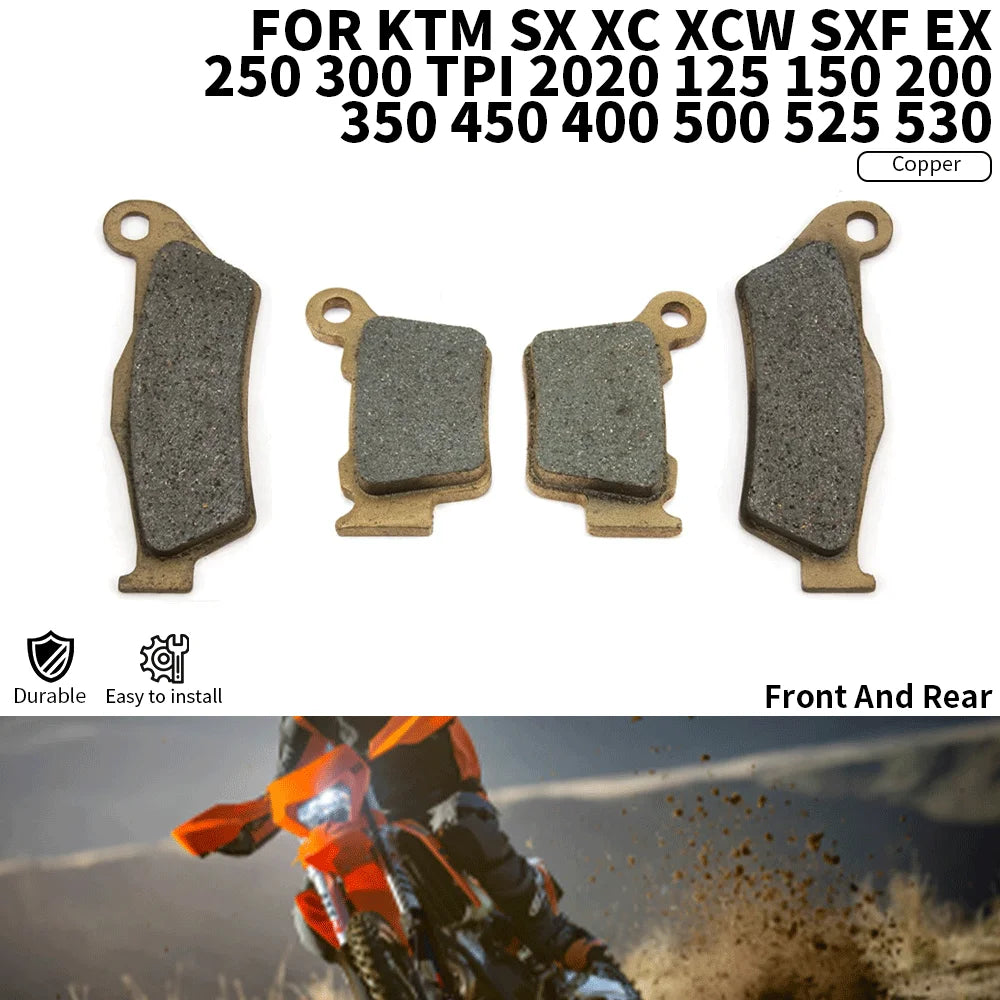 Motorcycle Front and Rear Brake Pads For KTM SX XC XCW SXF E