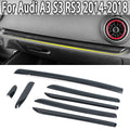 Car LHD Center Console Door Panel Carbon Fiber Trim ABS For 