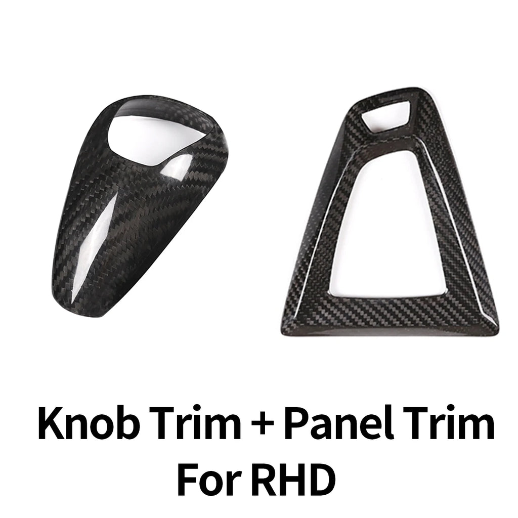 For BMW F80 F82 F87 M3 M4 M2 M5 F83 F85 X5M F86 X6M F13 Real Carbon Fiber Car Gear Shift Knob Cap Cover Sticker Panel Trim
