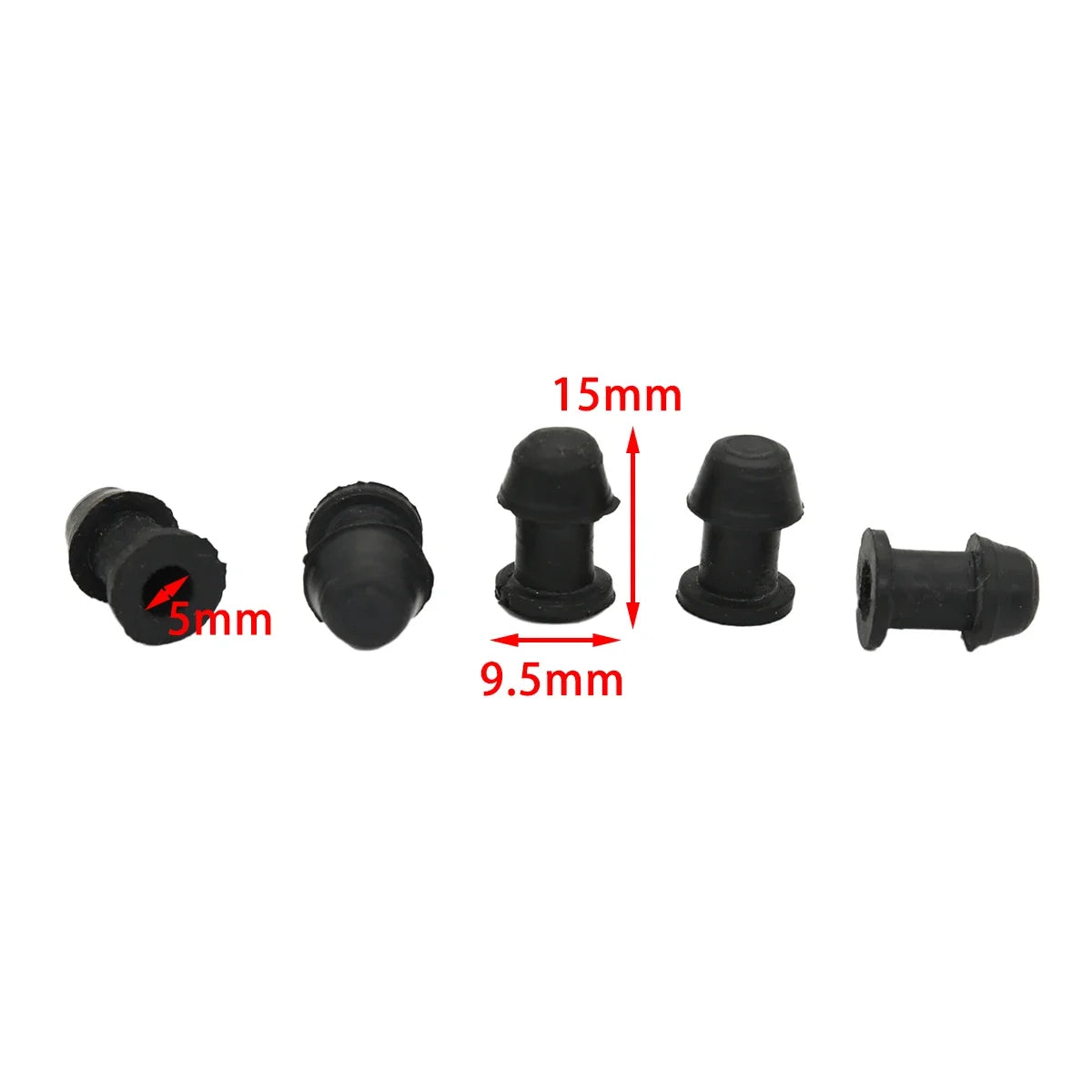 10Set Motorcycle Scooter Brake Upper Lower Pump Caliper Shock Absorber Sleeve Rubber Disc Brake Pump Waterproof Cap Dust Cover
