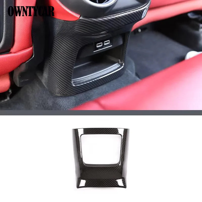 ABS Carbon Fiber For Alfa Romeo Stelvio 2017-2020 Car Interior Trim Sticker Accessories Car Modification Car Styling