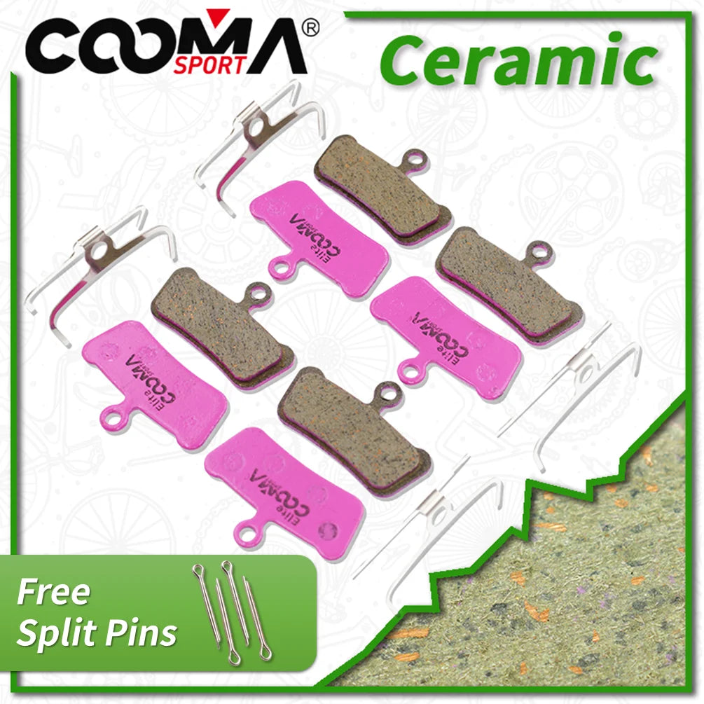 4 Pairs Ceramic Bicycle Disc Brake Pads for SRAM G2 Guide RS