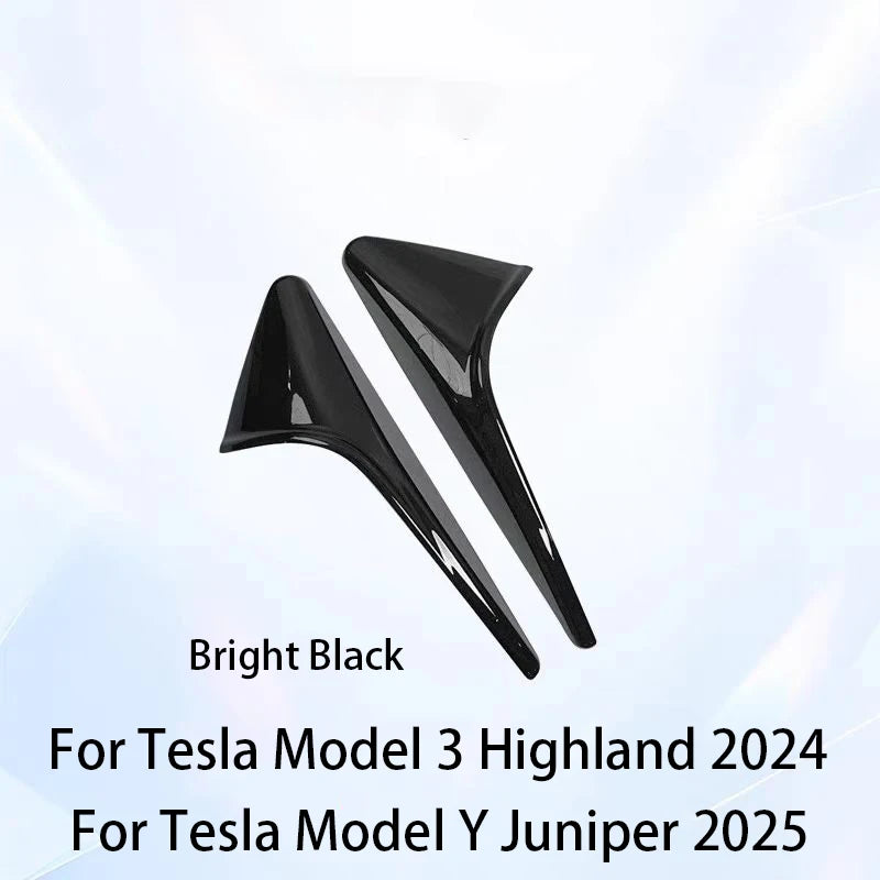 For Tesla Model 3/Y Side Camera Protection Cover Carbon Fiber Fender Trim Cover Car Modification Accessories Tesla 2017-2025