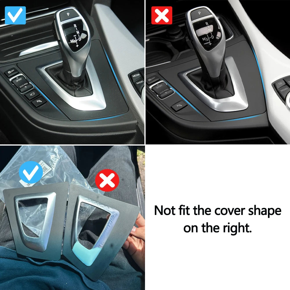 LHD RHD Car Gear Shift Selector Trim Cover Transmission Shif