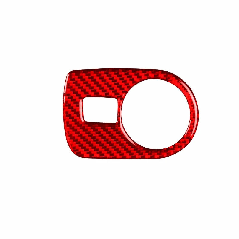 Real Soft Carbon Fiber Sticker For Seat Leon 2005 2006 2007 2008 2009 2010 2011 2012 LHD RHD Car Headlight Switch Frame Trim