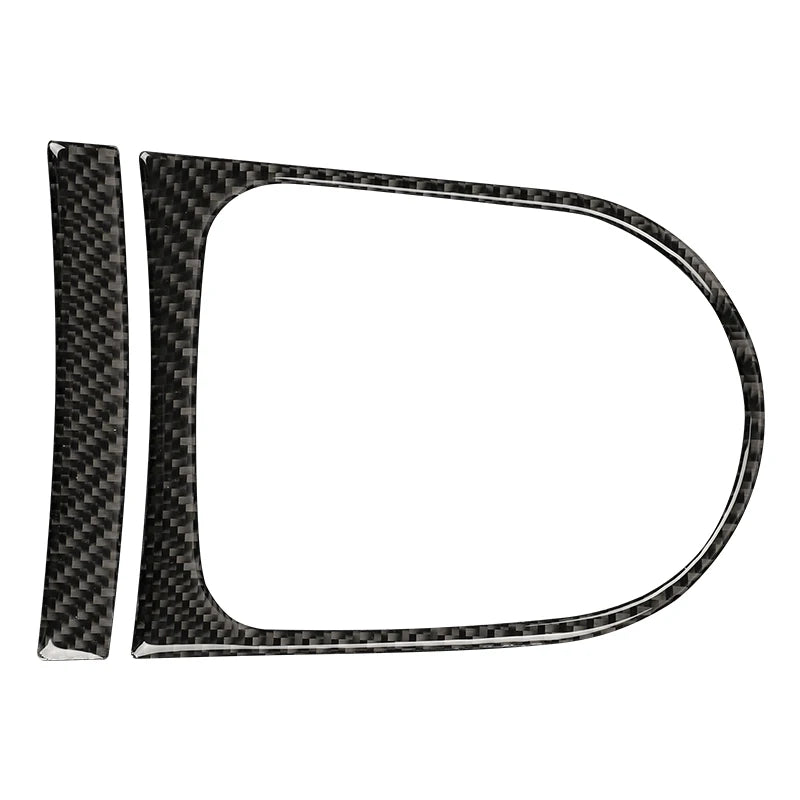For Ford Mustang GT 2015-2021 Accessories Carbon Fiber Interior Car Gear Shift Box Panel Cover Trim Frame Decorative Kit Sticker