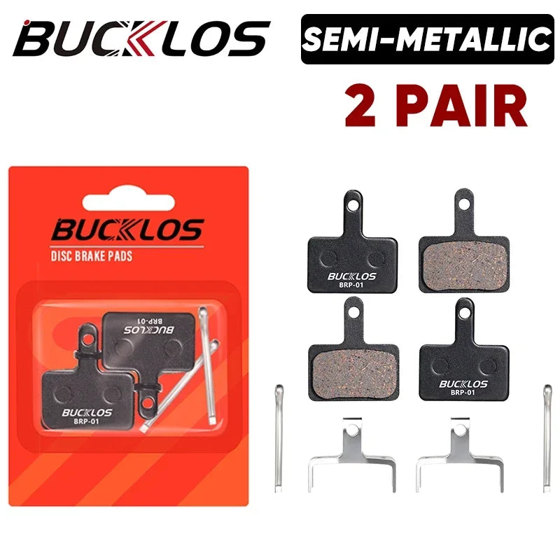 BUCKLOS Bicycle Hydraulic Disc Brake Pad Semi-Metal Ceramic MTB Bike Brake Pads for SHIMANO B01S MT200 SRAM AVID HAYES Magura