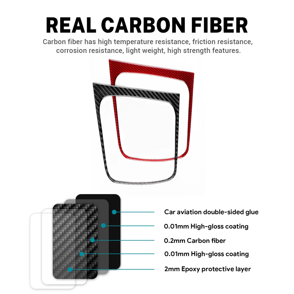 Real Soft Carbon Fiber Sticker For Seat Leon MK3 2013 2014 2