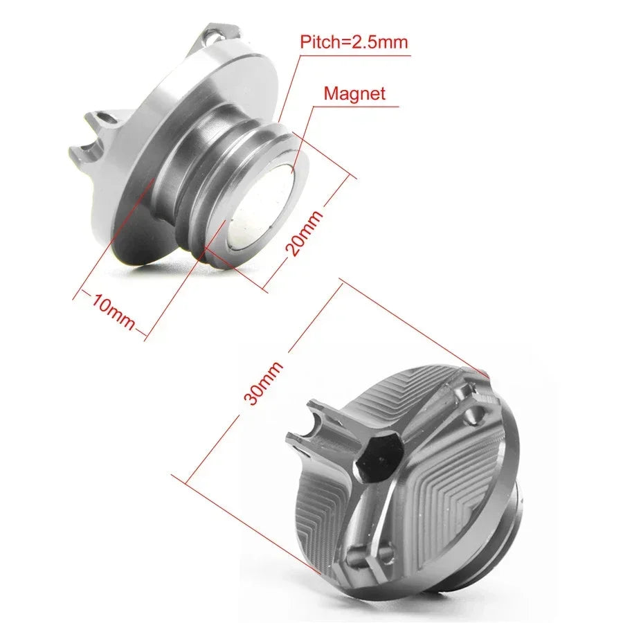 Motorcycle Accessories Engine Oil Filler Plug Cap Cover For 