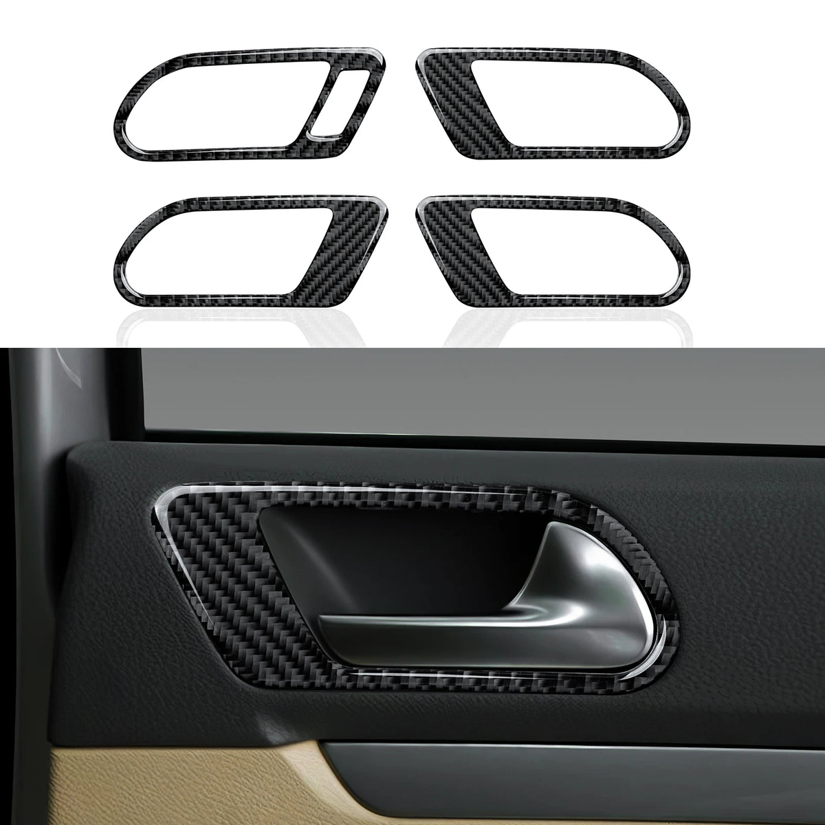 Car Center Console Gear Shift Panel For Volkswagen Golf VI MK6 GTI R Plus (2010-2014) Carbon Fiber Interior Sticker Trim Set Kit