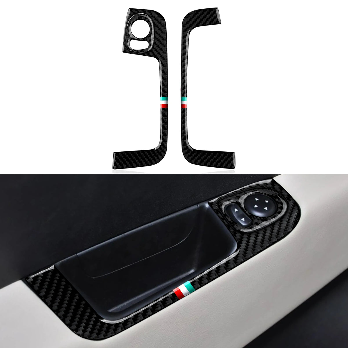 Car Center Console Gear Shift Panel Trim Accessories For Fiat Abarth 500 500C 500e 595C 695 C Carbon Fiber Interior Sticker.