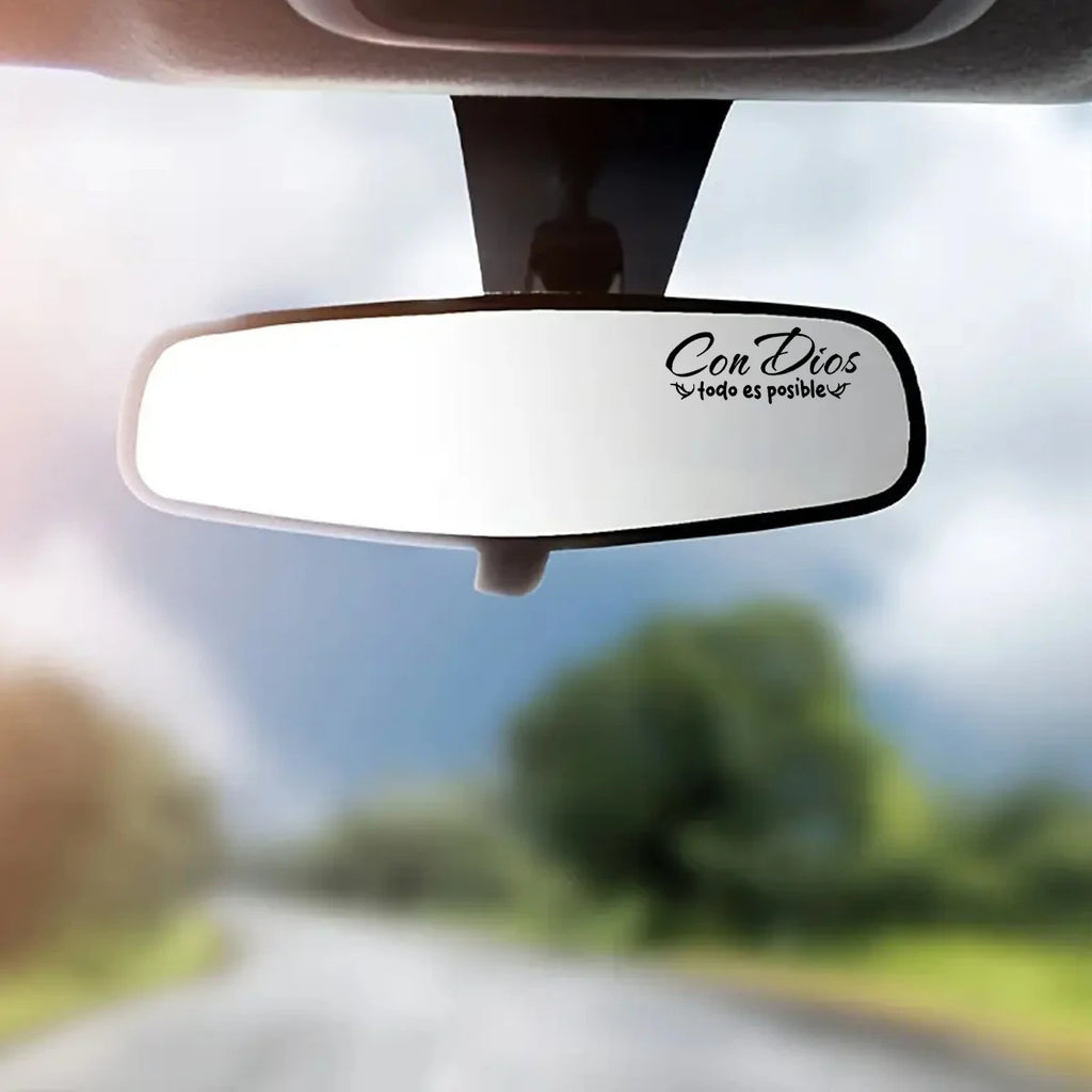 With God Everything Is Possible Stickers for Mirrors - Ideal