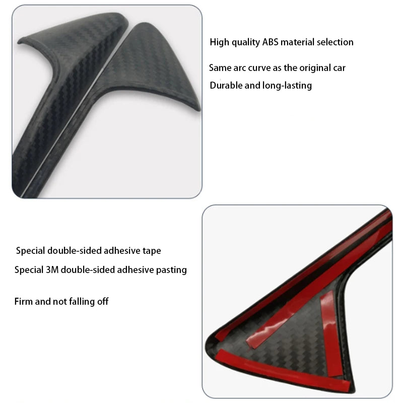 For Tesla Model 3/Y Side Camera Protection Cover Carbon Fibe
