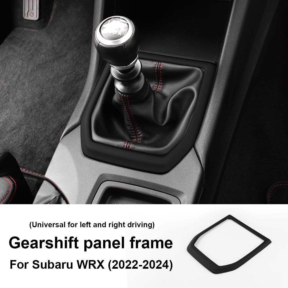 For Subaru WRX/ WRX STI 2022 2023 2024 ABS Carbon Fiber Sticker Car Gear Shift Panel Cover Interior Trim RHD LHD Accessories