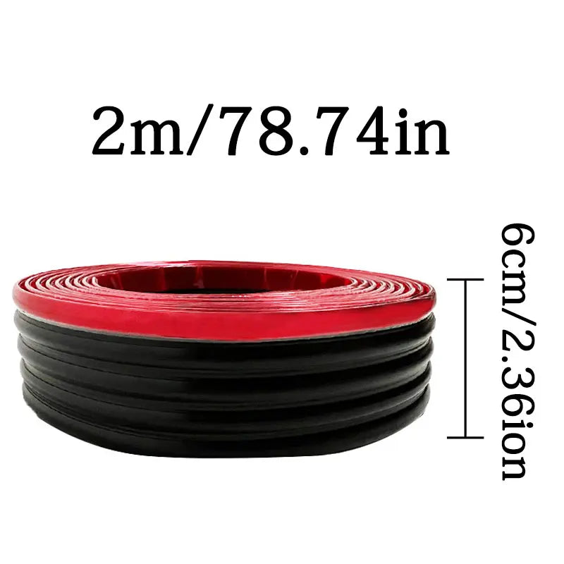 Carside Skirt Bumper Thickened Universal Decorative Strip Body Modification Anti-Scratch Shield Skirt Protective Strip Accessori