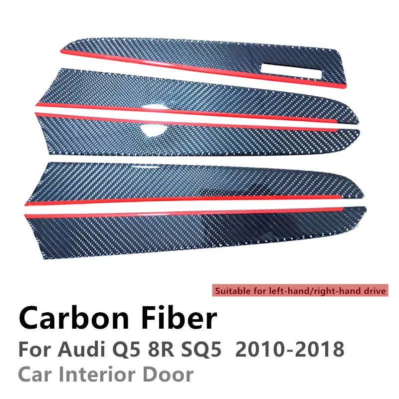 For Audi Q5 8R SQ5 Carbon Fiber Auto Door Dashboard Panel St