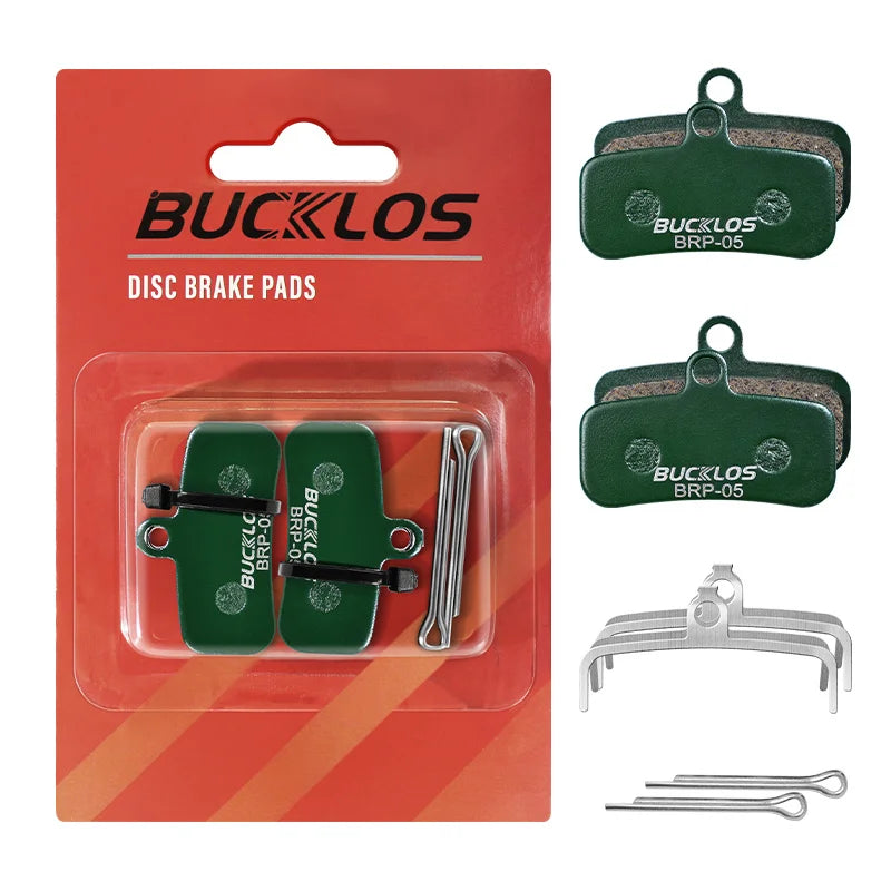 BUCKLOS Bicycle Ceramic Brake Pads for Shimano D01S D03S Disc Brake Pads MTB E-Bike 4 Piston Hydraulic Brake Pad Resin Sintered