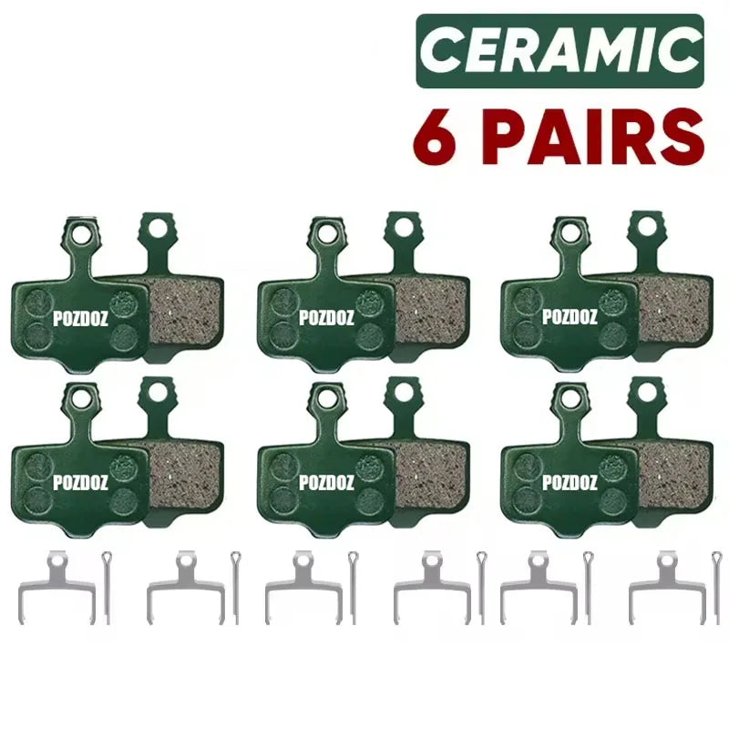 POZDOZ Ceramic Hydraulic Disc Brake Pads Wear-Resistant Disc Brake Pads for SRAM AVID ELIXIR 1/2/4/6/8/10Pairs MTB Brake Pads