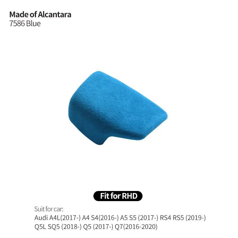 Made of Alcantara For Audi Sport B9 F5 FY A4 S4 A5 S5 RS4 RS5 Q5L SQ5 Q5 Q7 Gear Shift Knob Cover Trim Car Interior Accessories