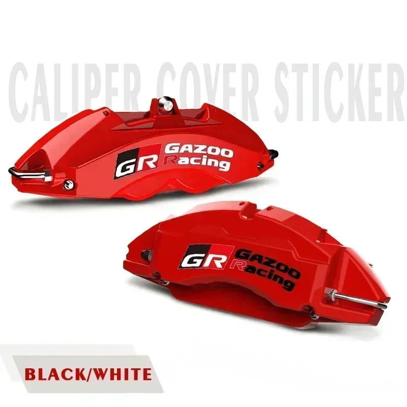 Car Brake Caliper Sticker Heat Resistant Decals for GR GAZOO