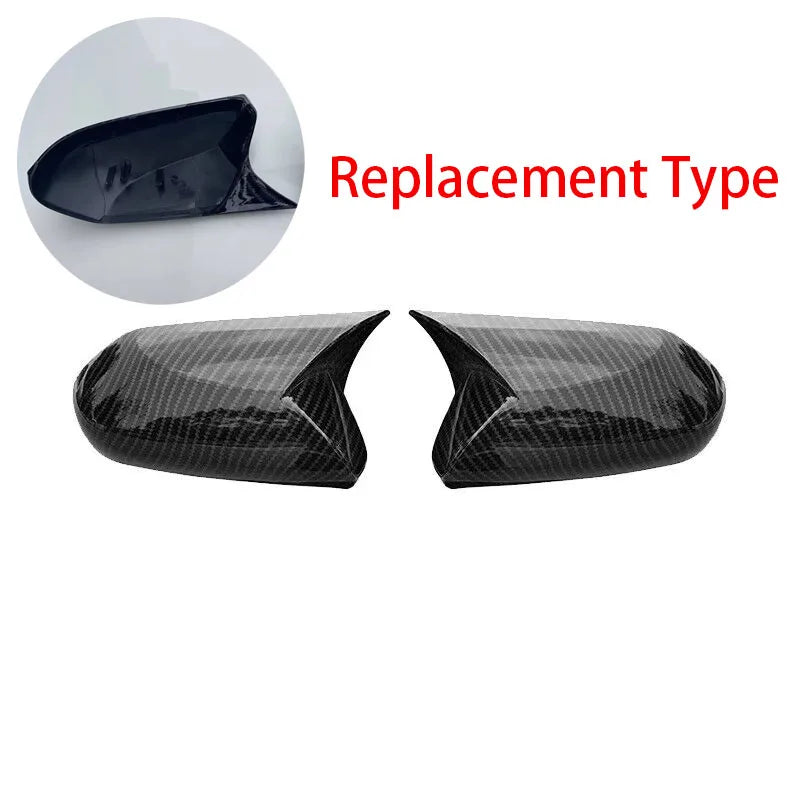 For Toyota Camry 8th 2018 2019 2020 2021 2022 2023 Replace Rearview Side Mirror Cover Wing Cap Exterior Case Trim Carbon Fiber