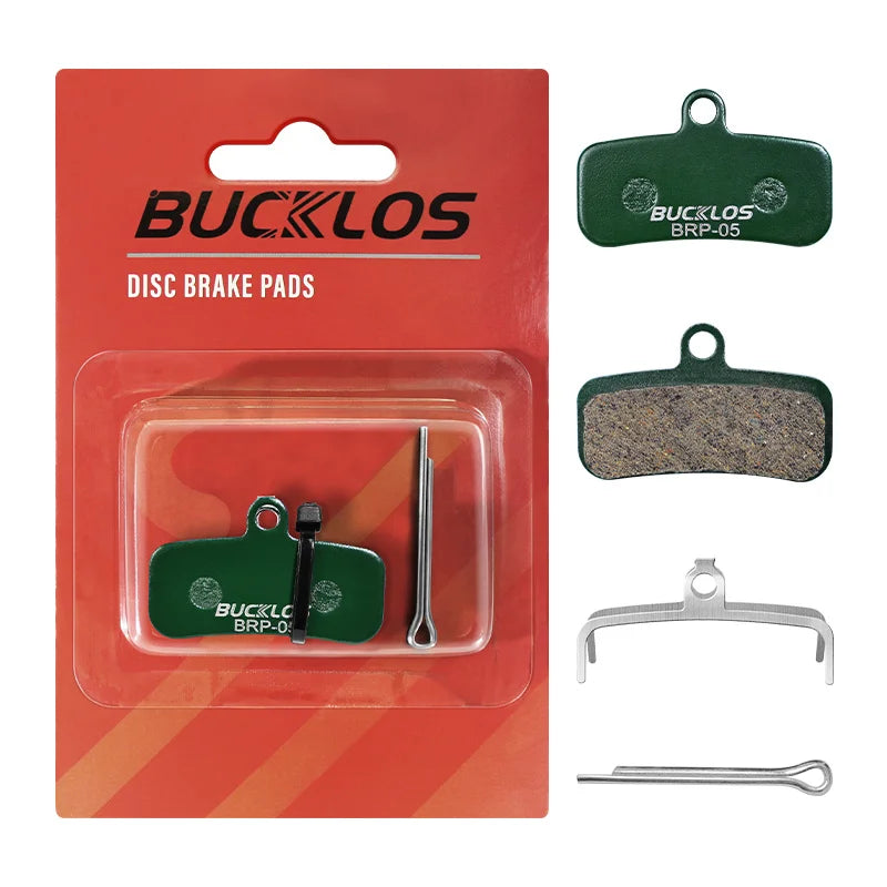 BUCKLOS Bicycle Ceramic Brake Pads for Shimano D01S D03S Disc Brake Pads MTB E-Bike 4 Piston Hydraulic Brake Pad Resin Sintered