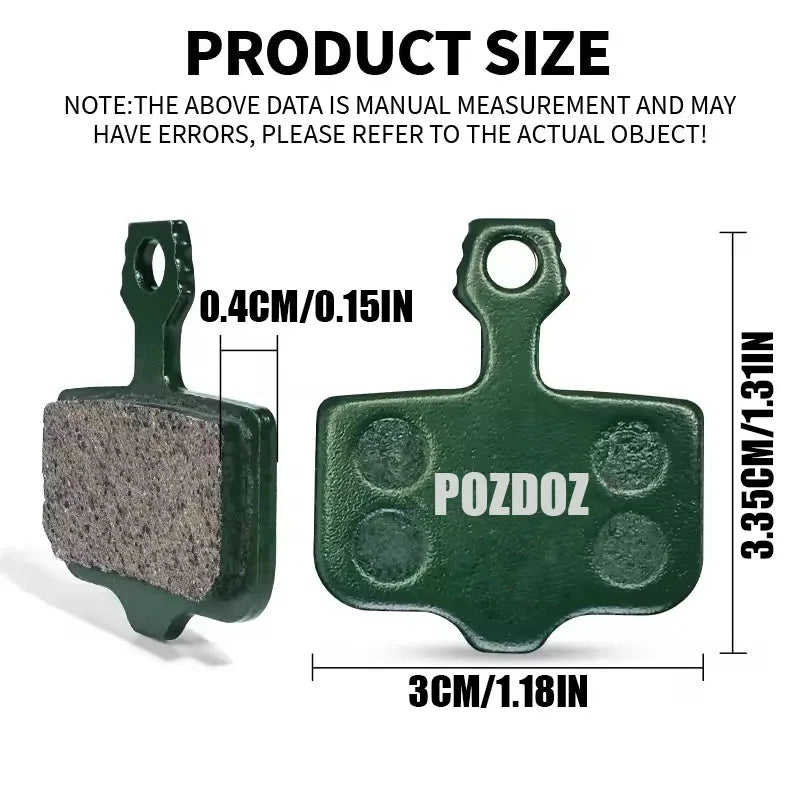 POZDOZ Ceramic Hydraulic Disc Brake Pads Wear-Resistant Disc