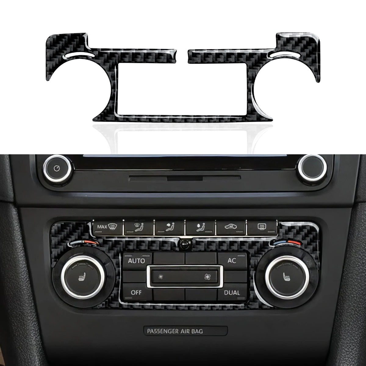 Car Center Console Gear Shift Panel For Volkswagen Golf VI MK6 GTI R Plus (2010-2014) Carbon Fiber Interior Sticker Trim Set Kit