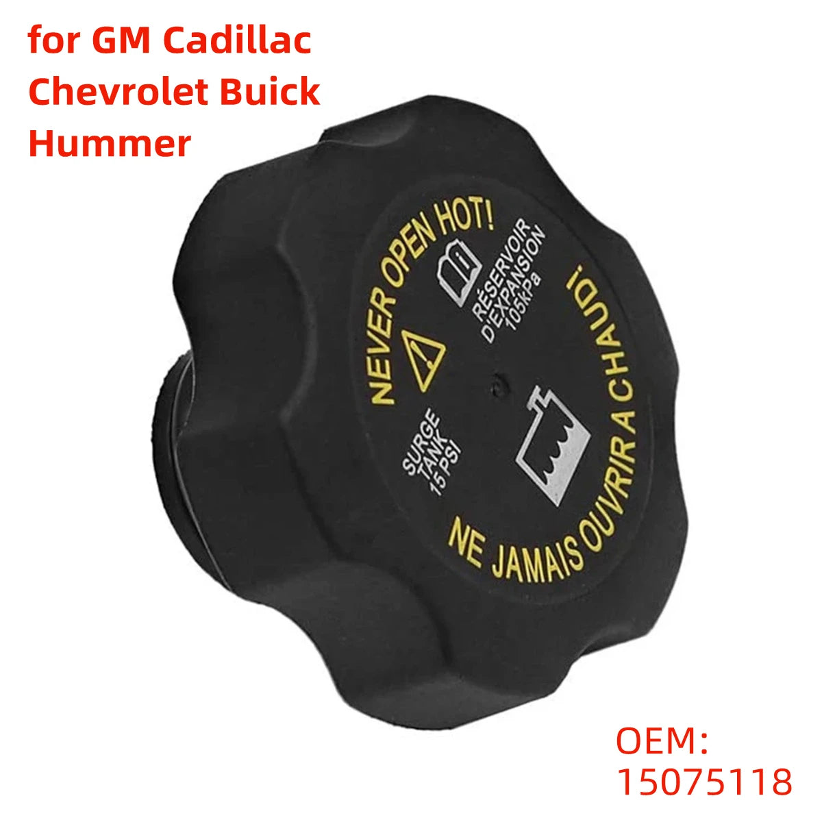 15075118 Car Radiator Expansion Water Tank Cap Radiator Surg